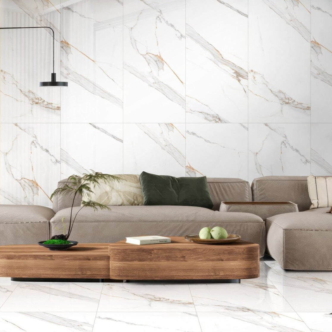 Regal Carrara Gold | 24"x48" Porcelain Marble Look Floor & Wall Tile