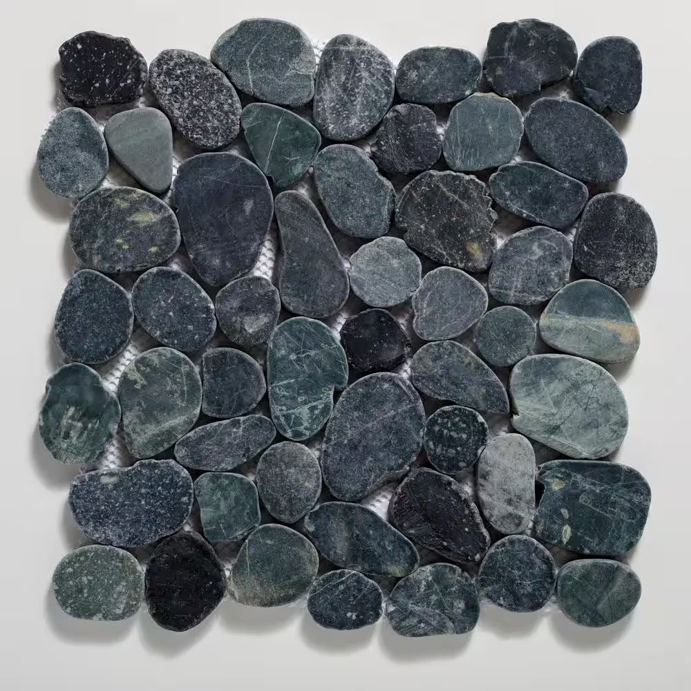 Island Stones | 12"x12" Tumbled Stone Mosaic Tile