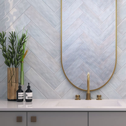 Villaggio | 4"x16" Ceramic Undulated Wall Tile