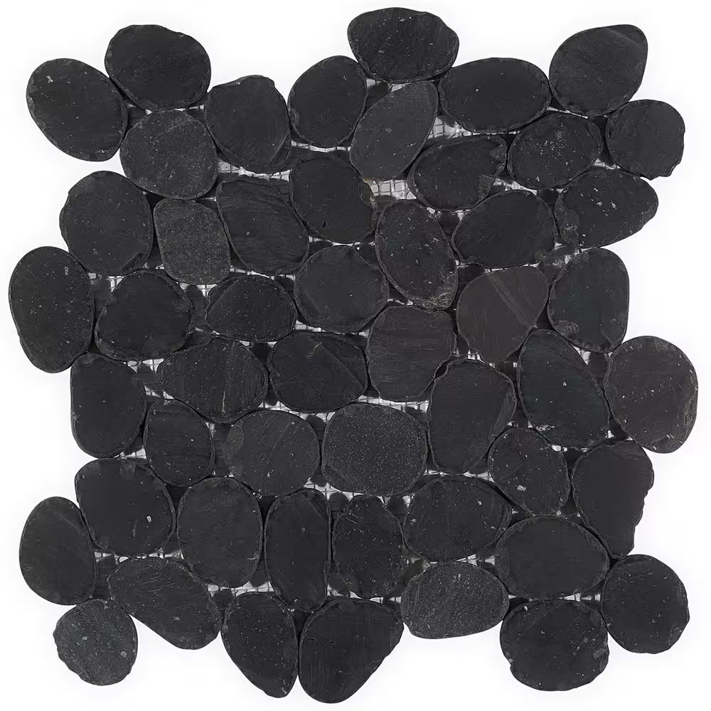 Island Stones | 12"x12" Tumbled Stone Mosaic Tile