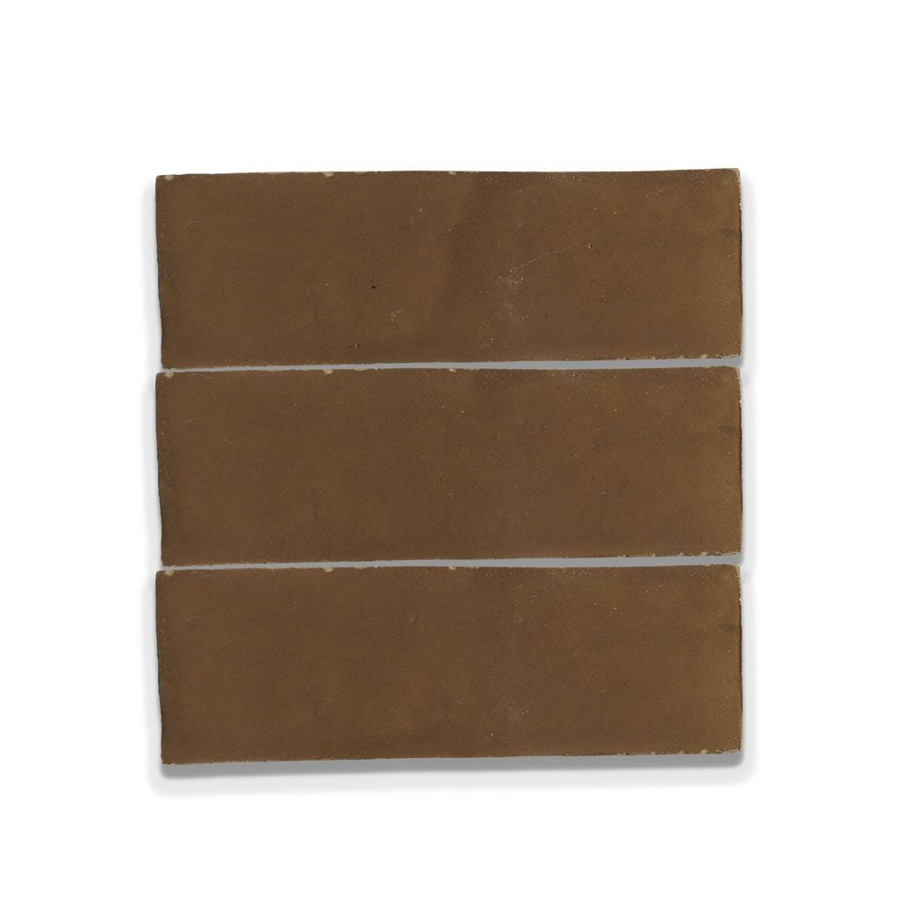 Hand Crafted Zellige | 2"x6" Terracotta Wall Tile