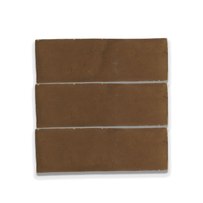 Hand Crafted Zellige | 2"x6" Terracotta Wall Tile
