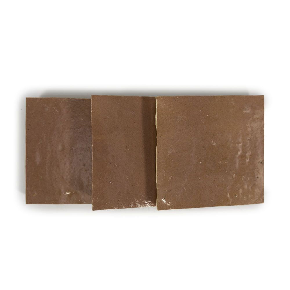 Hand Crafted Zellige | 4"x4" Terracotta Wall Tile