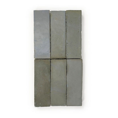 Hand Crafted Zellige | 2"x6" Terracotta Wall Tile