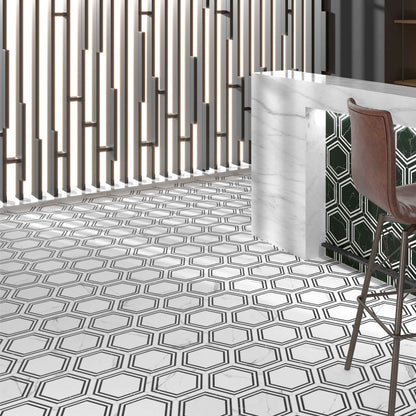 Via Antica | Onta 9"x10" Porcelain Hexagon Wall & Floor Tile