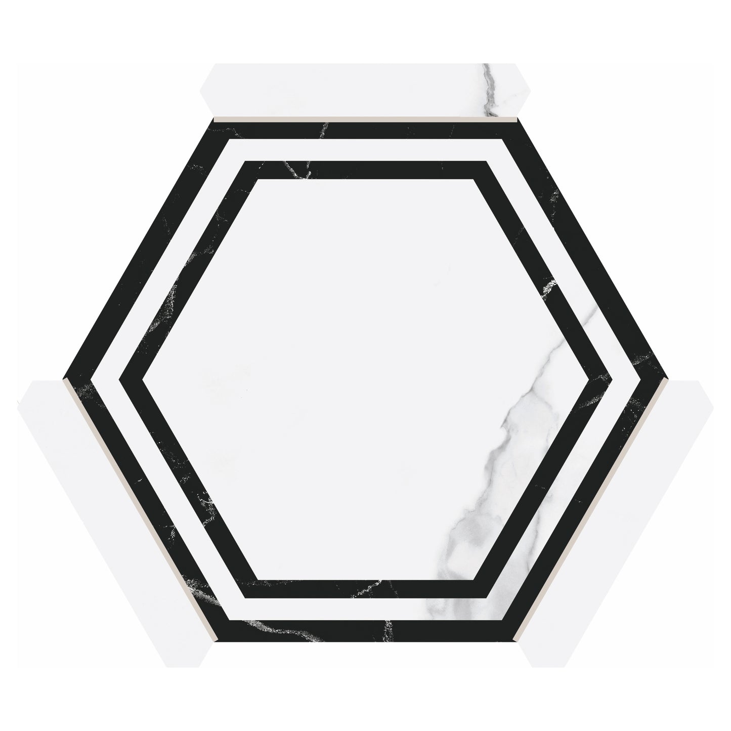 Villa Antica | Onta 9"x10" Porcelain Hexagon Wall & Floor Tile