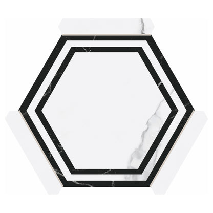 Villa Antica | Onta 9"x10" Porcelain Hexagon Wall & Floor Tile