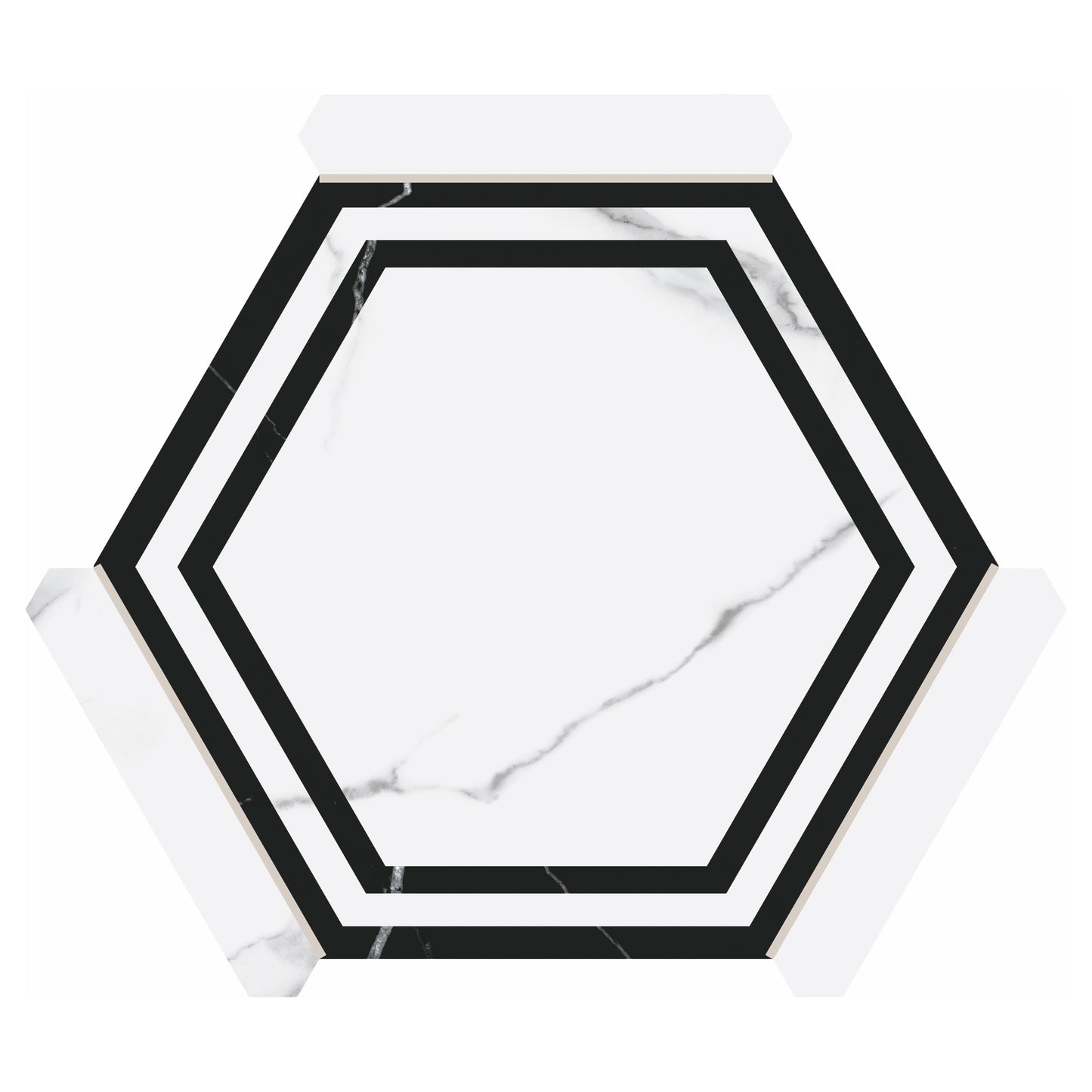 Villa Antica | Onta 9"x10" Porcelain Hexagon Wall & Floor Tile