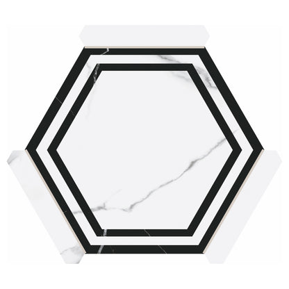 Villa Antica | Onta 9"x10" Porcelain Hexagon Wall & Floor Tile