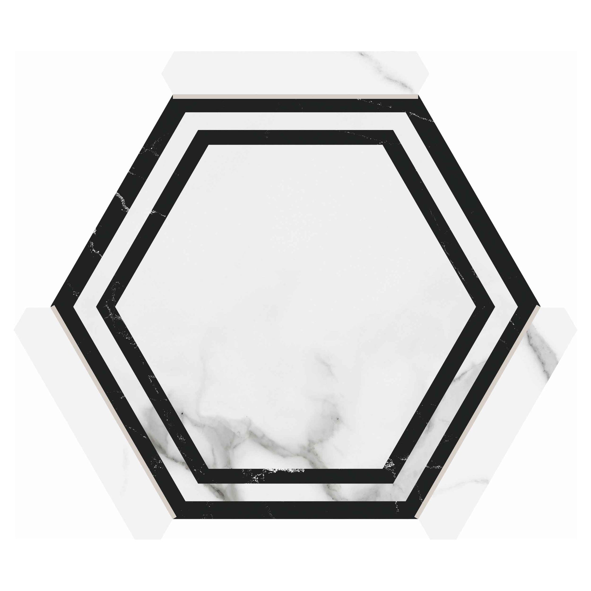 Via Antica | Onta 9"x10" Porcelain Hexagon Wall & Floor Tile