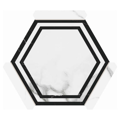 Via Antica | Onta 9"x10" Porcelain Hexagon Wall & Floor Tile