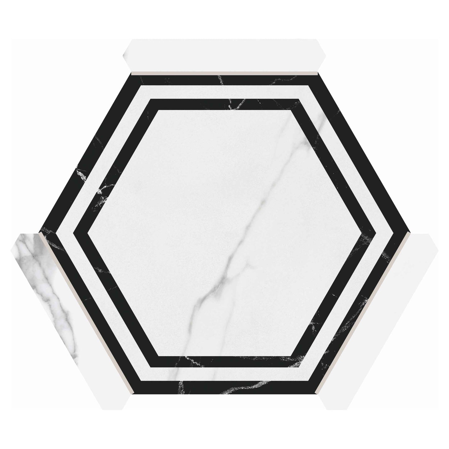 Via Antica | Onta 9"x10" Porcelain Hexagon Wall & Floor Tile