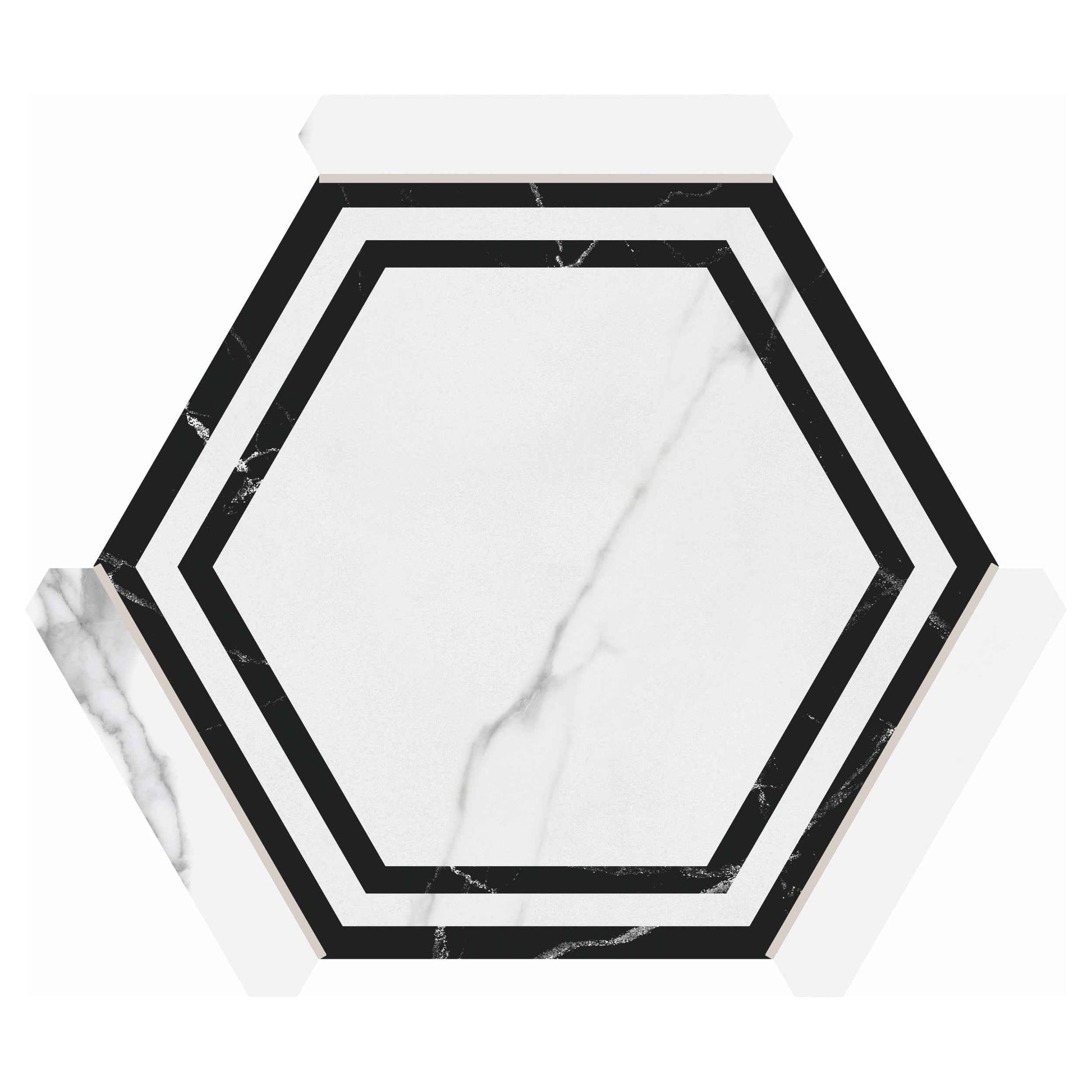 Via Antica | Onta 9"x10" Porcelain Hexagon Wall & Floor Tile