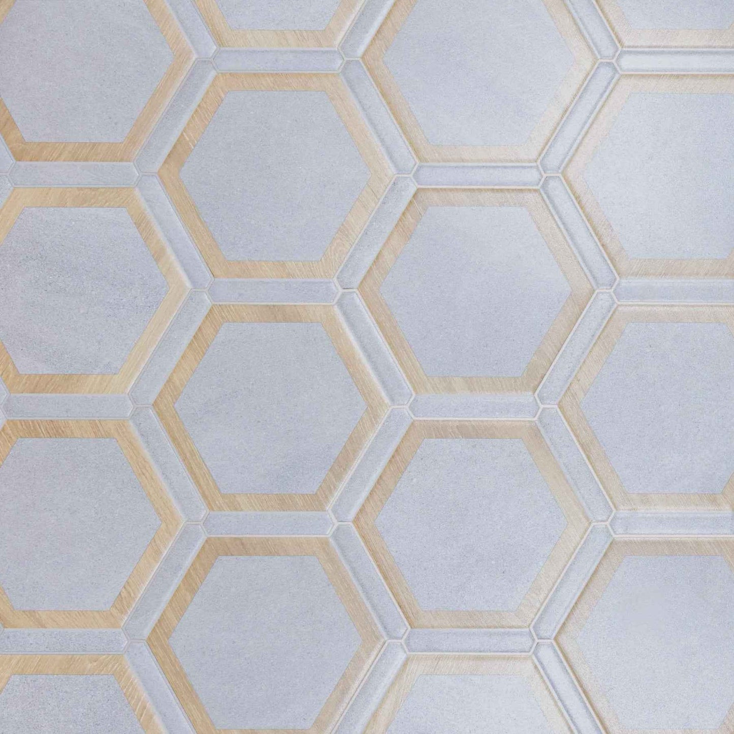Via Antica | Gris 9"x10" Porcelain Hexagon Wall & Floor Tile