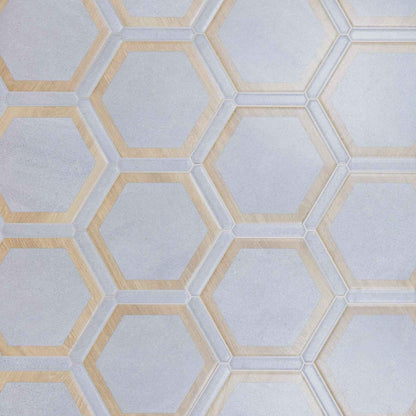 Via Antica | Gris 9"x10" Porcelain Hexagon Wall & Floor Tile