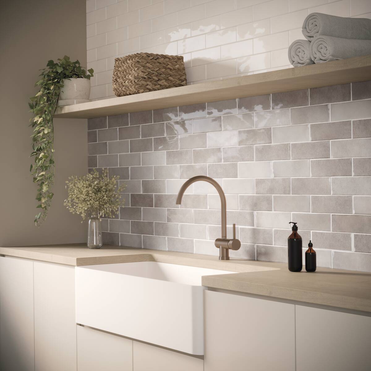 Highland Park | 3"x10" Handmade Look Ceramic Wall Tile