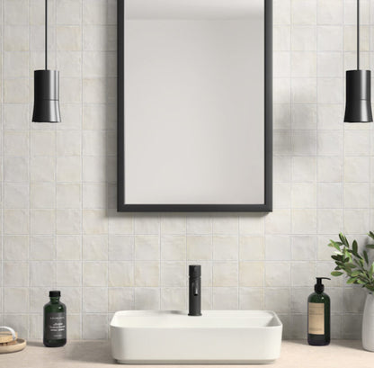 Sabbia Zellige | 4"x4" Ceramic Zellige Wall Tile