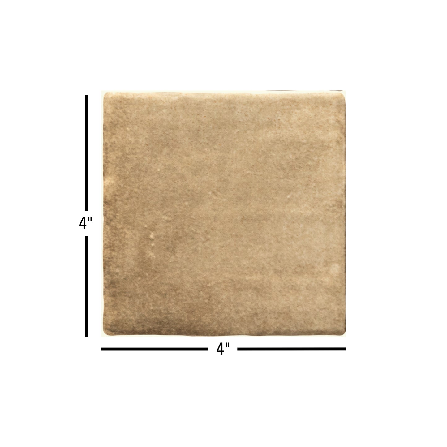 Sabbia Zellige | 4"x4" Ceramic Zellige Wall Tile