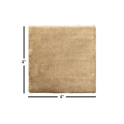 Sabbia Zellige | 4"x4" Ceramic Zellige Wall Tile