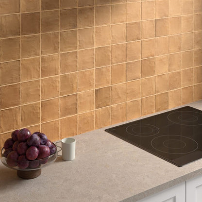 Sabbia Zellige | 4"x4" Ceramic Zellige Wall Tile