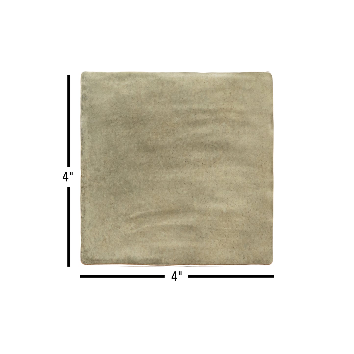 Sabbia Zellige | 4"x4" Ceramic Zellige Wall Tile
