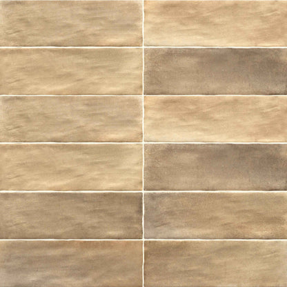 Sabbia Zellige | 3"x8" Ceramic Zellige Wall Tile