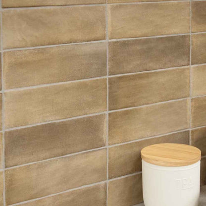 Sabbia Zellige | 3"x8" Ceramic Zellige Wall Tile