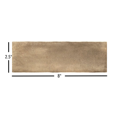 Sabbia Zellige | 3"x8" Ceramic Zellige Wall Tile