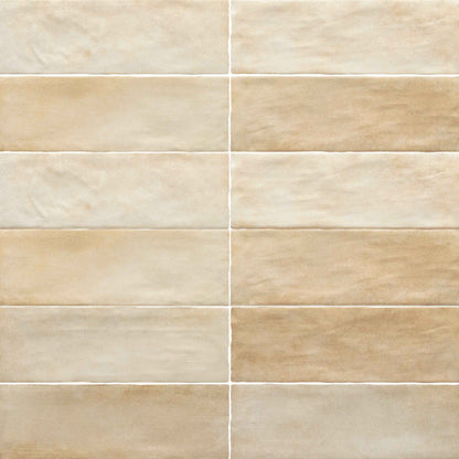 Sabbia Zellige | 3"x8" Ceramic Zellige Wall Tile