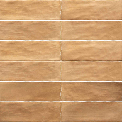 Sabbia Zellige | 3"x8" Ceramic Zellige Wall Tile