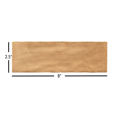 Sabbia Zellige | 3"x8" Ceramic Zellige Wall Tile