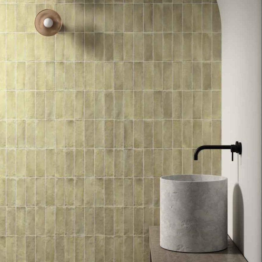 Sabbia Zellige | 3"x8" Ceramic Zellige Wall Tile