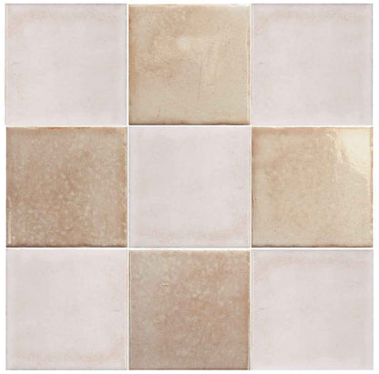 Bohemian Checker | 4"x4" Porcelain Checkerboard Wall Tile
