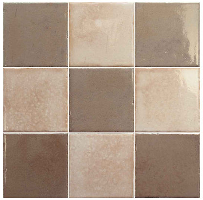 Bohemian Checker | 4"x4" Porcelain Checkerboard Wall Tile