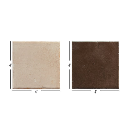 Bohemian Checker | 4"x4" Porcelain Checkerboard Wall Tile