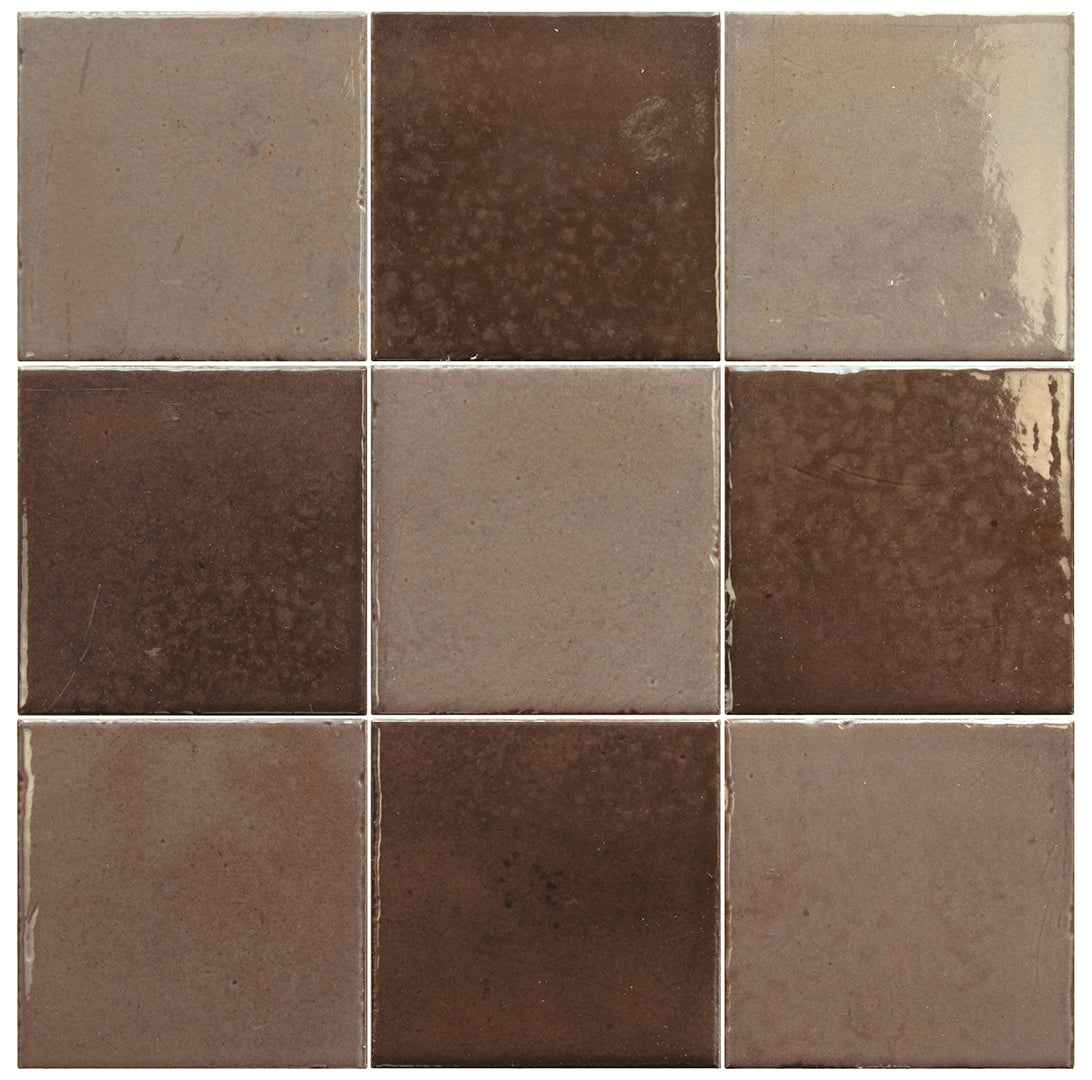 Bohemian Checker | 4"x4" Porcelain Checkerboard Wall Tile