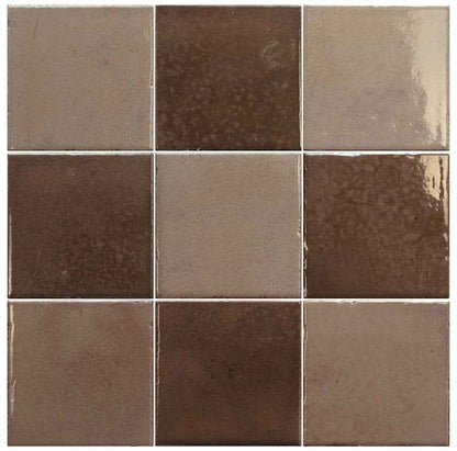 Bohemian Checker | 4"x4" Porcelain Checkerboard Wall Tile