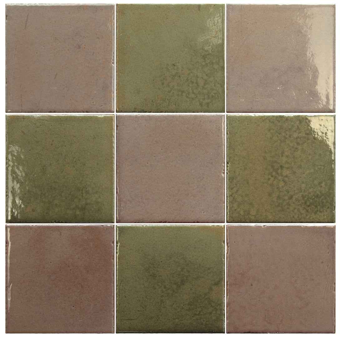 Bohemian Checker | 4"x4" Porcelain Checkerboard Wall Tile