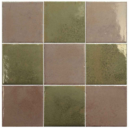 Bohemian Checker | 4"x4" Porcelain Checkerboard Wall Tile