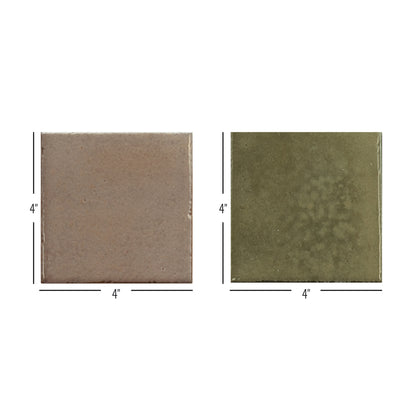 Bohemian Checker | 4"x4" Porcelain Checkerboard Wall Tile