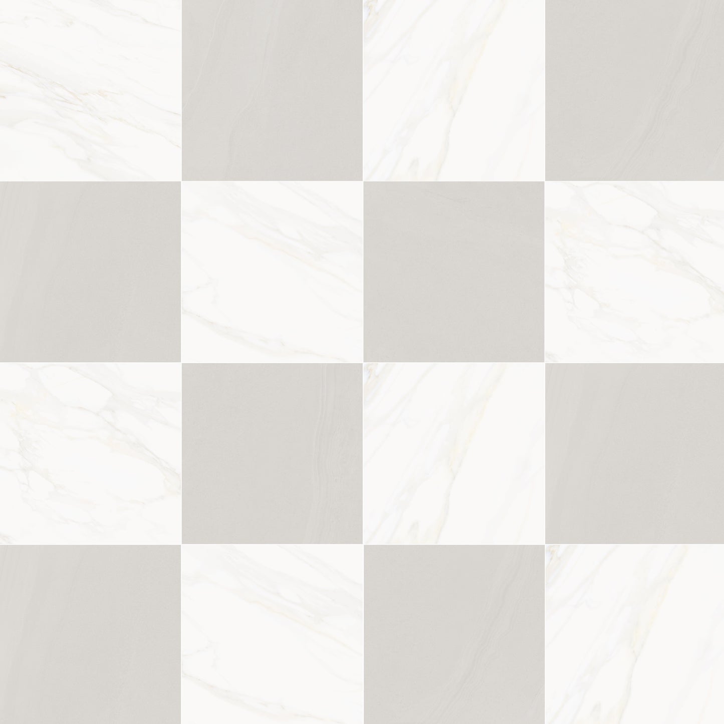 Precious Checkerboard | 24"x24" Marble Look Floor & Wall Tile
