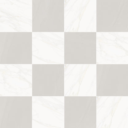 Precious Checkerboard | 24"x24" Marble Look Floor & Wall Tile