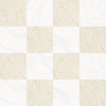 Precious Checkerboard | 24"x24" Marble Look Floor & Wall Tile
