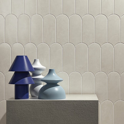 Allure Scale | 3"x8.5" Ceramic Elongated Fan Wall Tile