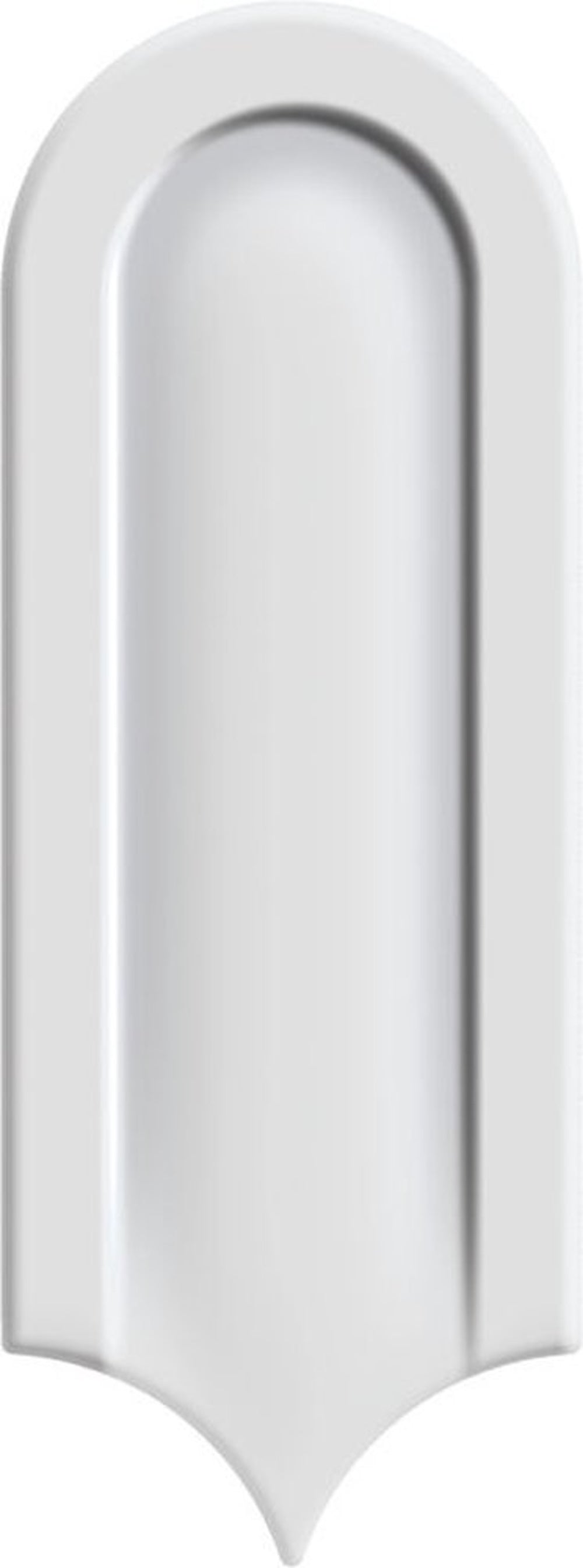 Gala | 3"x8.5" Elongated Beveled Fan Ceramic Wall Tile