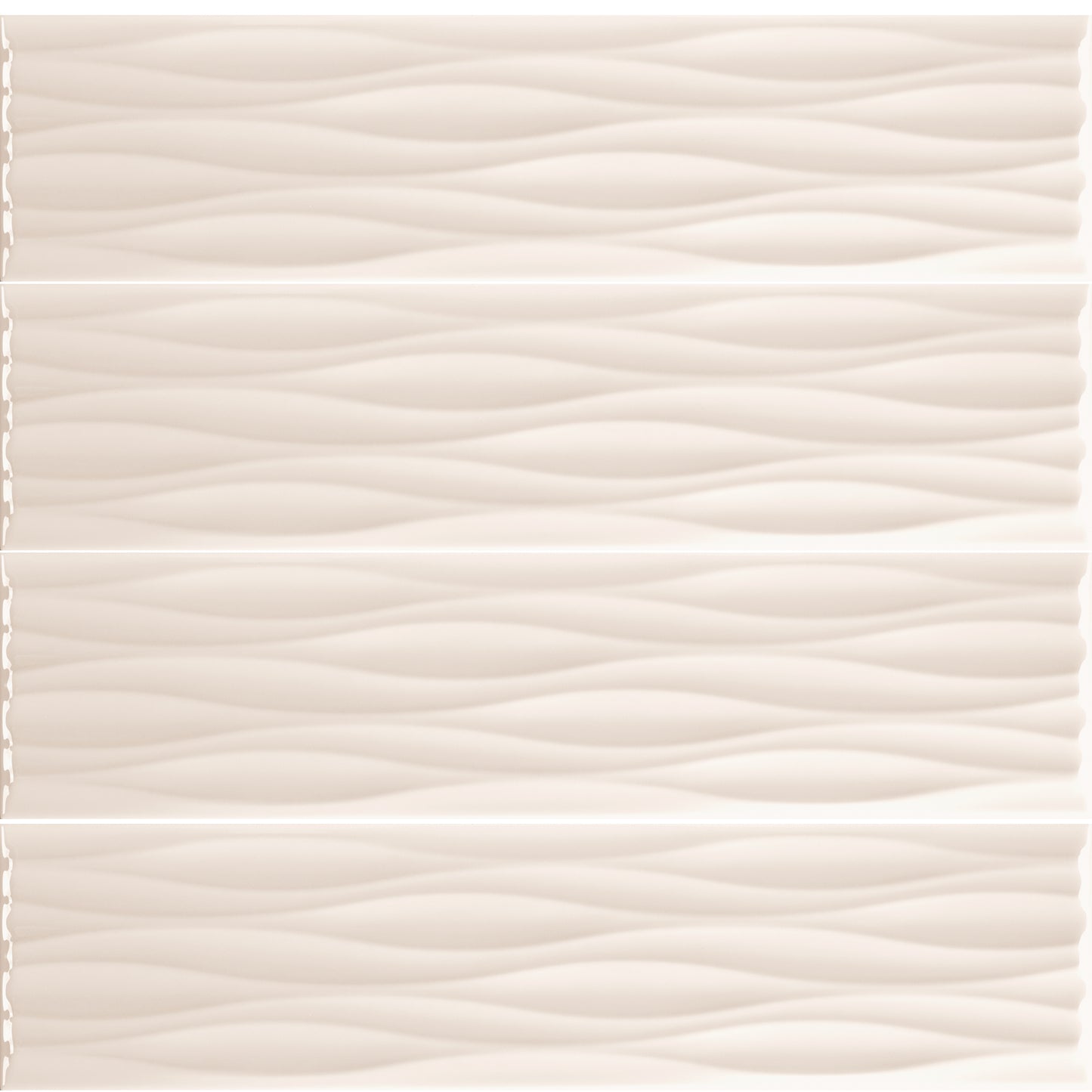 Kreative Studio | 4"x16" Porcelain Ripple Deco Wall Tile