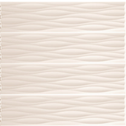 Kreative Studio | 4"x16" Porcelain Ripple Deco Wall Tile