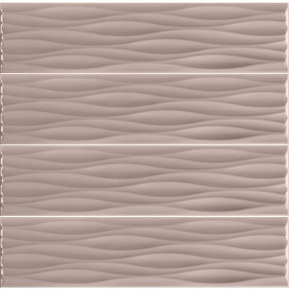 Kreative Studio | 4"x16" Porcelain Ripple Deco Wall Tile