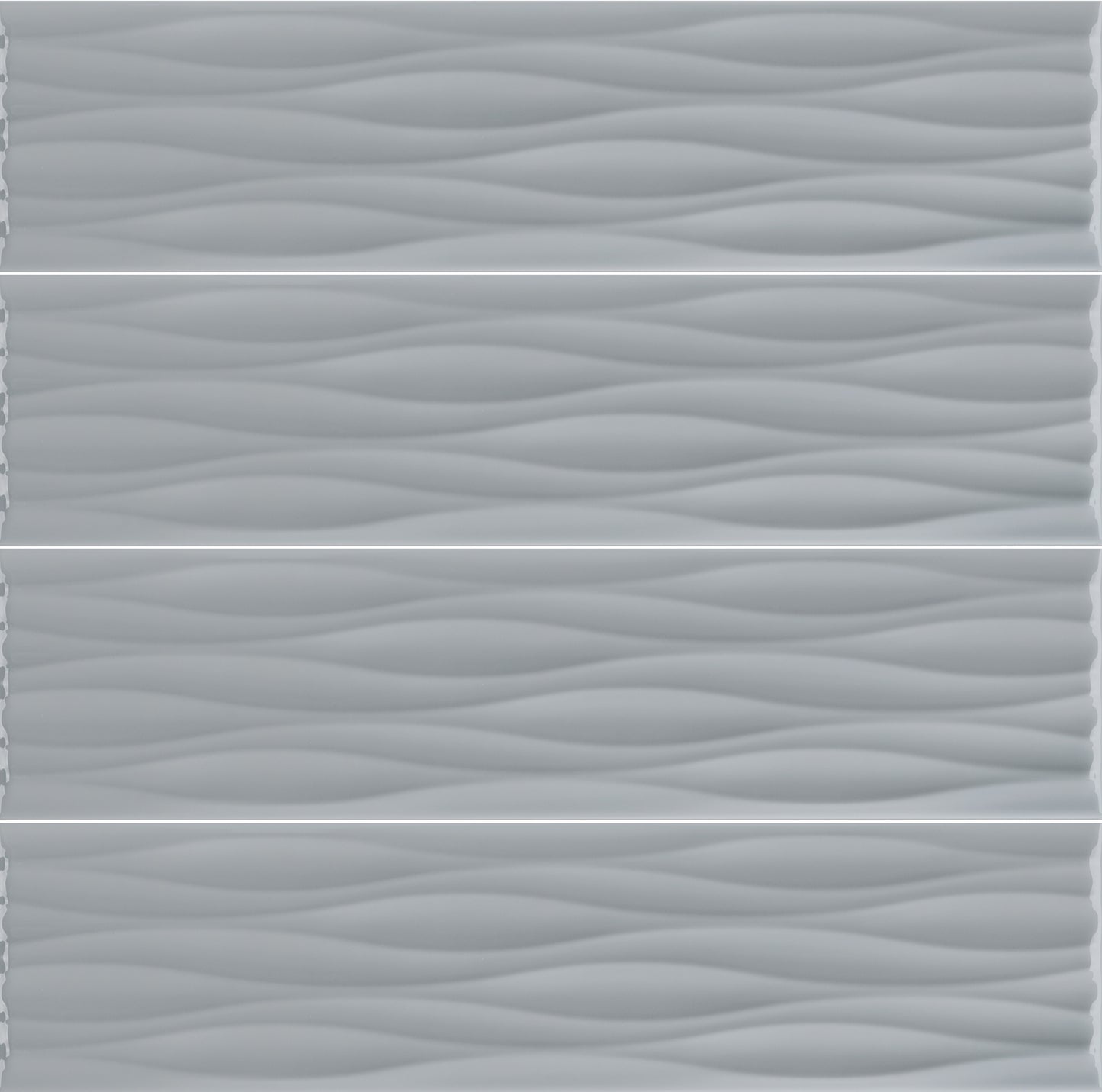 Kreative Studio | 4"x16" Porcelain Ripple Deco Wall Tile