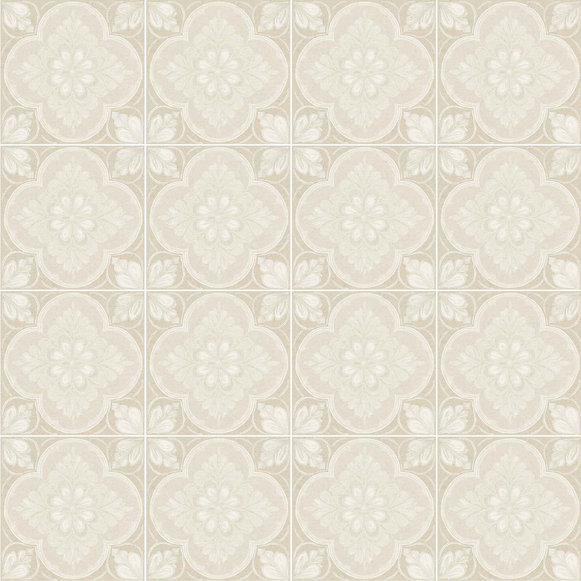 Flora Moda | 6"x6" Siena Porcelain Encaustic Look Floor & Wall Tile
